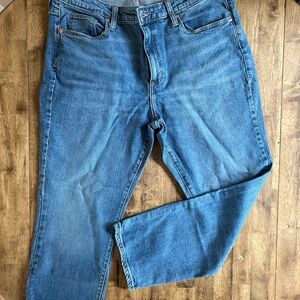 Straight Leg Denim Jeans